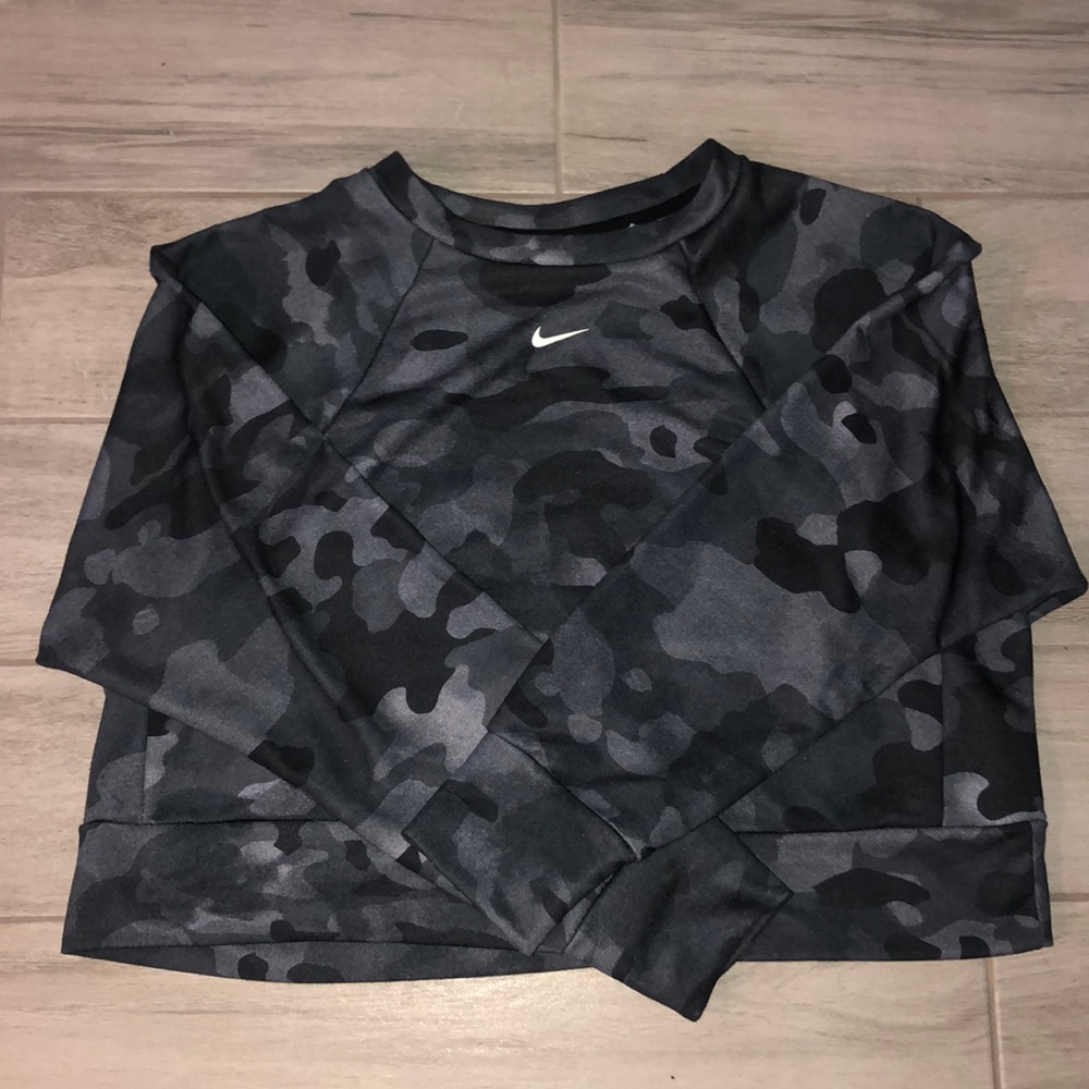 Cropped Nike Army Blue Pullover